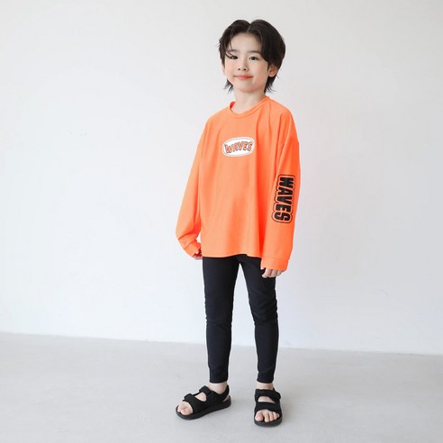 로로샤 아동용 파노 래쉬가드 무지 워터레깅스 세트