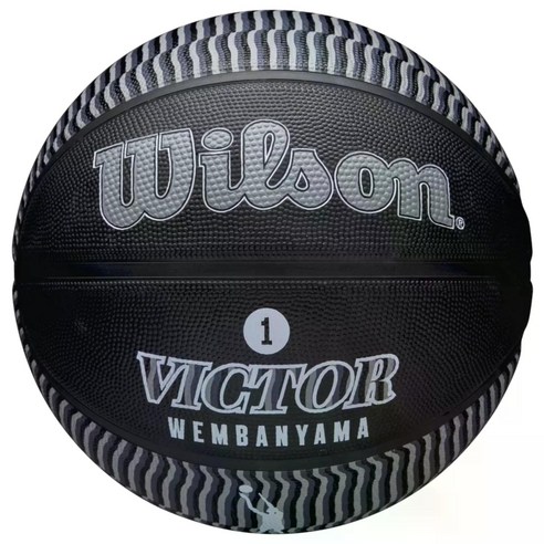 윌슨 NBA Player Icon Victor Wembanyama 농구공, 1개, WZ3017801XB