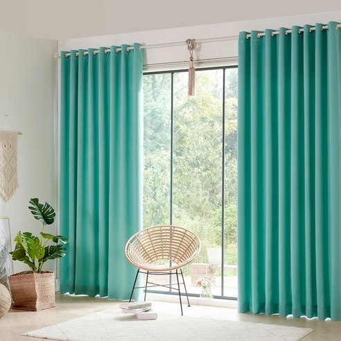 뷰하우스 비츠 암막커튼 + 커튼봉 세트
