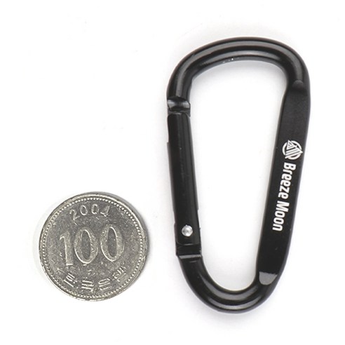 브리즈문 고강도 D형 알루미늄 카라비너5p + 보관 파우치 세트 이미지 3