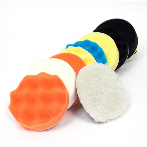 지오비즈 전동드릴용 광택 스펀지 패드 125mm 11종 세트 이미지 3