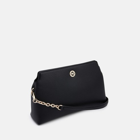 메트로시티 숄더백 미듐 M243MO1053Z 후기 분석 - 가방 측면 볼륨감 확인