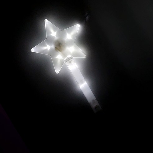 파티짱 LED 별봉 응원봉 야광 콘서트 응원 용품 도구, 07 화이트, 1개