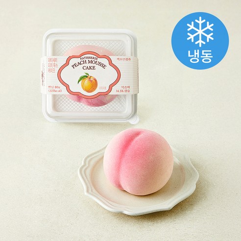 파티세리 피치 무스케이크 (냉동), 80g, 1개