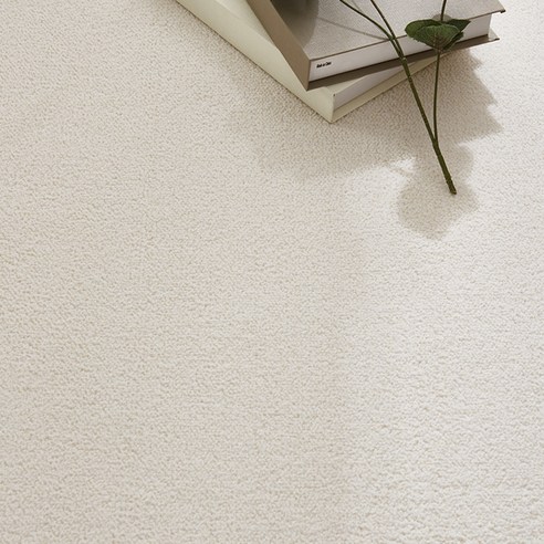 이니띠움 소프트 라운드 러그 후기 분석 - 근접 촬영된 부드러운 소재감