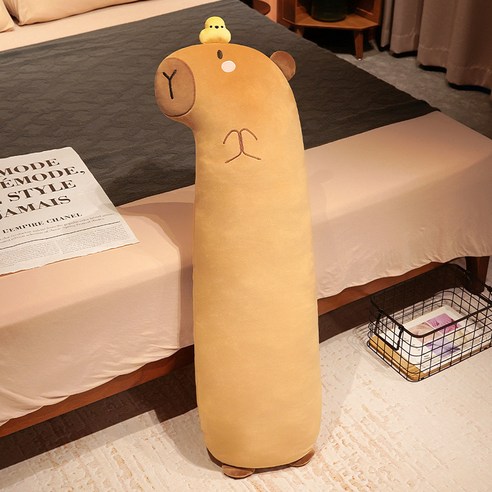 다다랜드 오리친구 카피바라 바디필로우 대형, 브라운