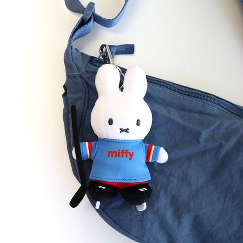 매니어리틀 미피 동계올림픽 키링 하키, 미피 블루, 1개, 13cm