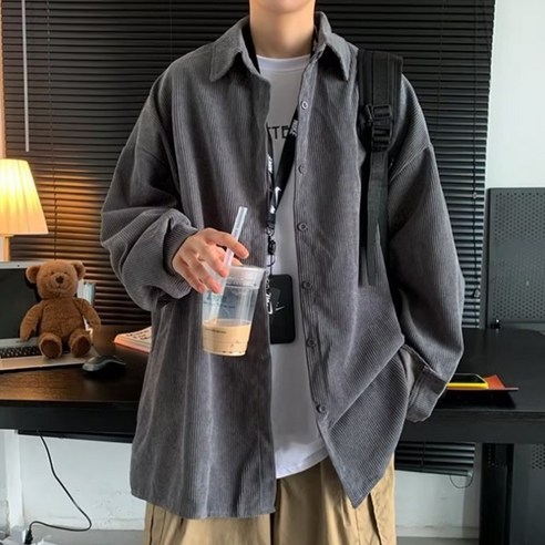 제이티엘 남성용 코디 박시 데일리룩 루즈핏 남방