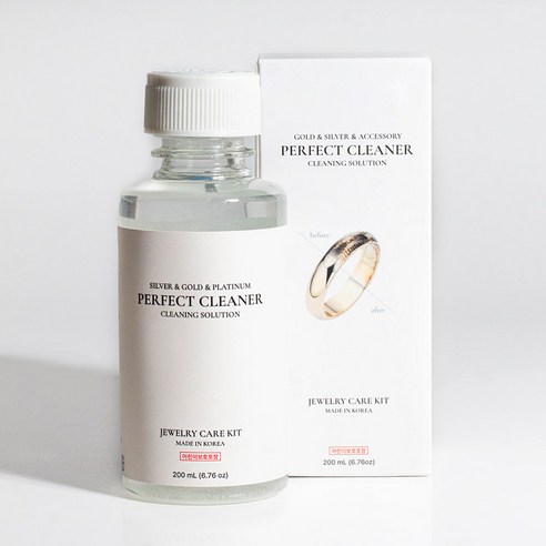솔앤솔 올인원 금 은 퍼펙트 클리너 200ml + 핀셋 + 폴리싱천 세트 솔직 후기 | 실제 배치 사진 포함 - 상품 이미지 1