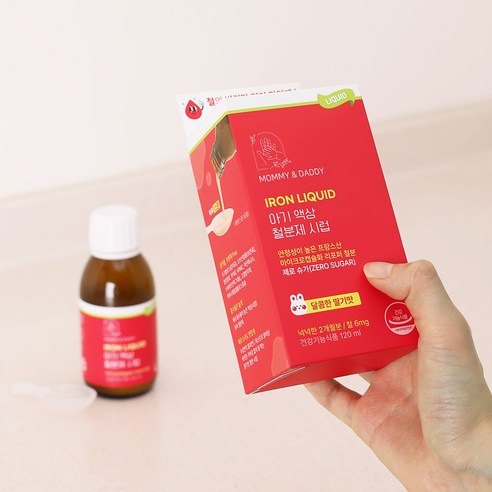 마미앤대디 아기 액상 철분제 시럽 딸기맛 120ml, 1개 이미지 4