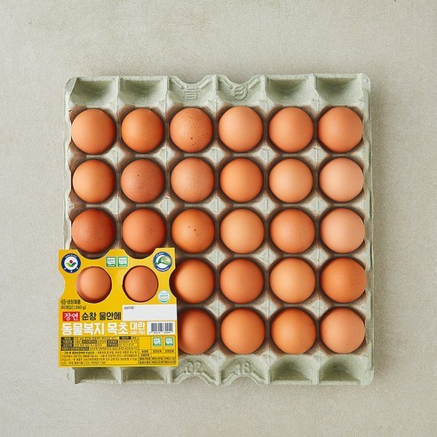 장연 순창 동물복지 인증 울안에 목초 대란 1.56kg, 1개, 30구