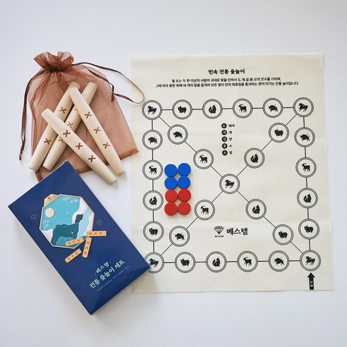 베스템 오래 쓰는 전통 윷놀이 세트 이미지 4