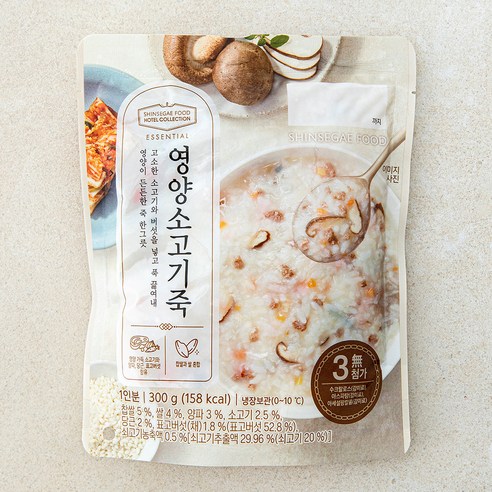 에센셜 영양 소고기죽 (냉장) 300g × 6개