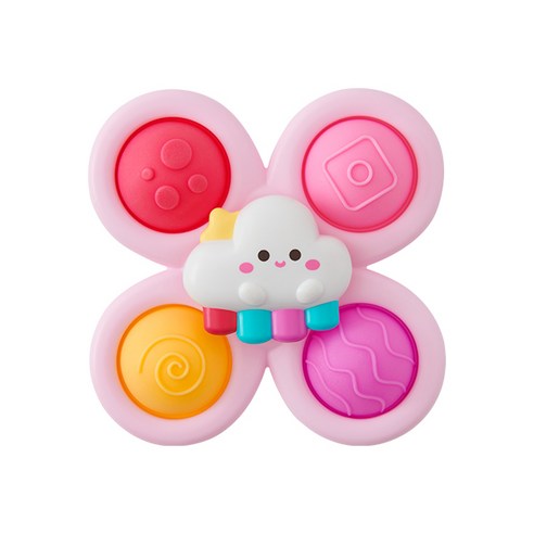 리틀클라우드 유아용 핑크별 흡착 회전 딸랑이 3종 세트 솔직 후기 | 취미생활 필수템 - 상품 이미지 3