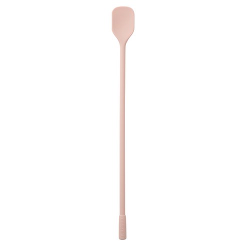 이지실리 실리콘 다용도 사각 머들러 요거트 롱스푼, 연핑크, 1개