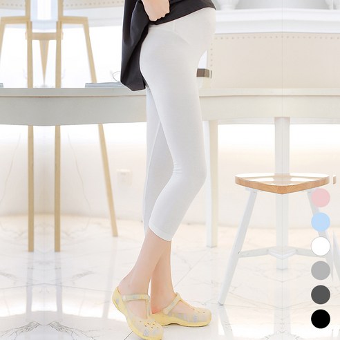 휴데이 임산부 부들 모달 7부 레깅스