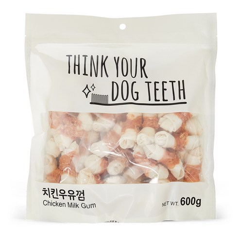 띵크유어도그티 강아지 딩고껌 대용량, 치킨우유, 600g, 1개