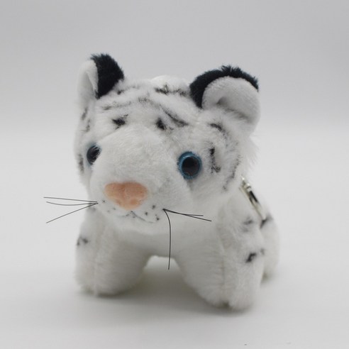 순잠 행운 가득한 호랑이 키링, 11cm, 백호랑이, 1개