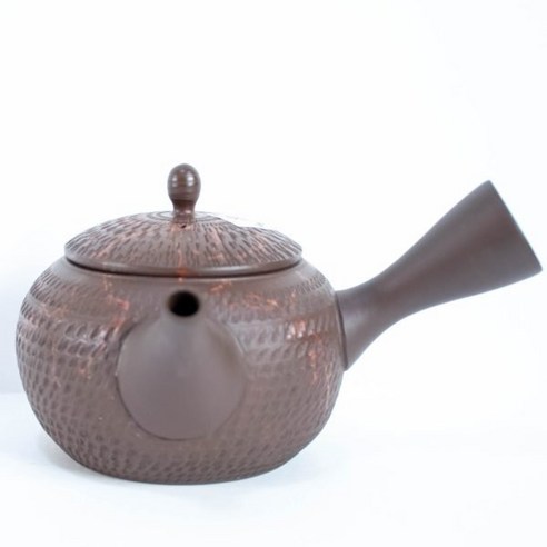 藏出 古董品 古銅器 竹紋 茶壺 酒壺 急須 茶道具 煎茶道具 稀少 日本茶道具，金诚堂制《铜制，竹节型铜水注，铜壶》