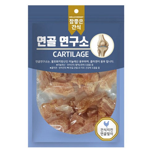 헬로도기 강아지 연골연구소 수제간식, 건식치킨말이, 100g, 1개