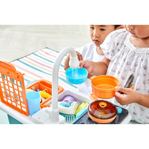 모던하우스 리틀키친 물 나오는 싱크대 놀이 세트 이미지 4