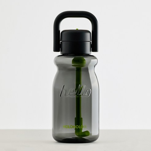 홀로홀로 원터치 트라이탄 밀크보틀, 블랙, 1개, 630ml