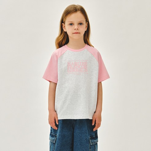마리떼프랑소와저버 아동용 CLASSIC LOGO OVERSIZED RAGLAN TEE