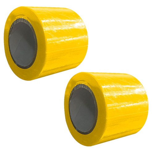 월드크린 고접착 강력 면테이프 옐로우 50mm x 10m, 2개