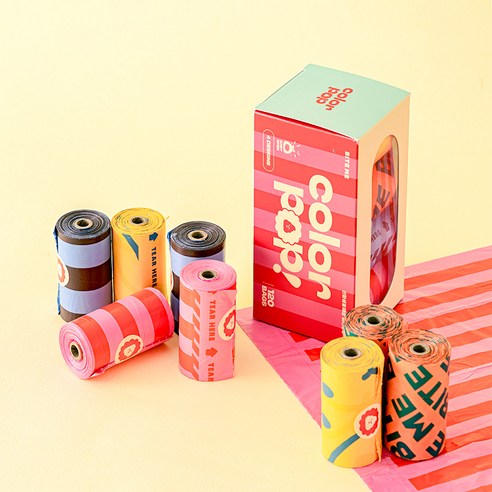 바잇미 컬러팝 풉백 배변봉투 15p 솔직 후기 | 실사용자 리뷰 분석 - 상품 이미지 2