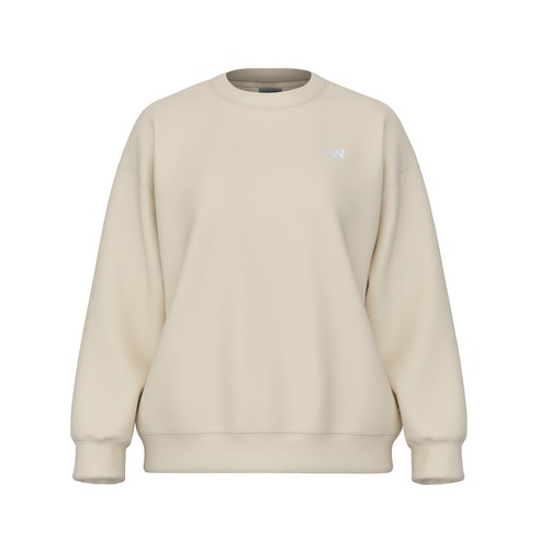 뉴발란스 여성용 에센셜 프렌치 테리 맨투맨 NBNCFBV012 후기 분석 - 소매 시보리 마감 상세