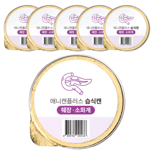 애니먼 반려동물 애니캔 플러스 췌장 습식사료, 30g, 6개