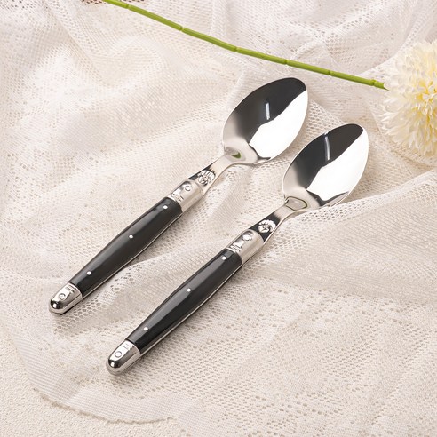 까르투하 앙클라 라귀올 양식 테이블 디너 스푼, 블랙, 2개