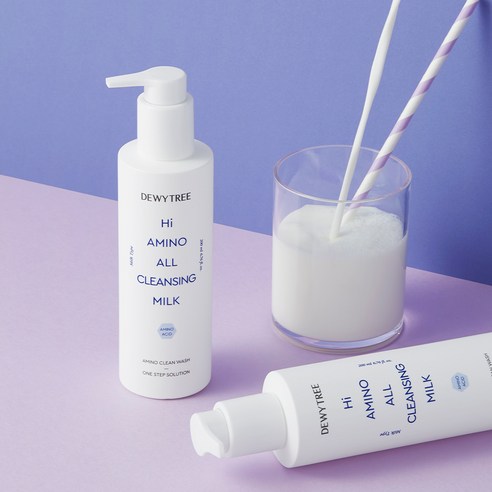듀이트리 하이 아미노 올 클렌징 밀크 본품 200ml + 리필 200ml... 솔직 후기 | 피부 타입별 분석 - 상품 이미지 4