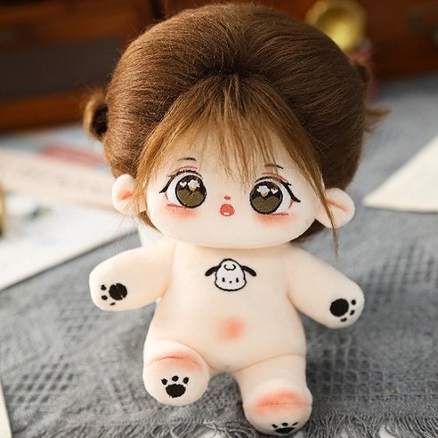 모카돌 옷 소품 제외 닝닝 유골 무속성 솜인형, 20cm, 혼합색상, 1개