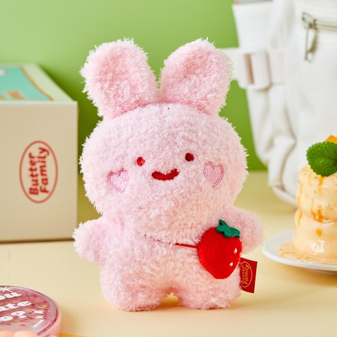 버터 피크닉 스탠딩 인형 스크래빗, 핑크, 1개, 17cm