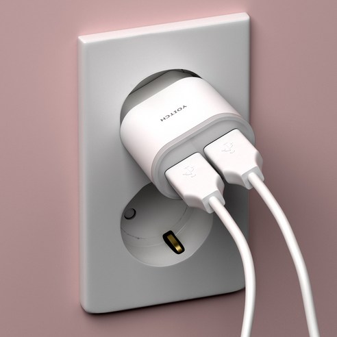 요이치 듀크K 아이폰 갤럭시 2.1A 듀얼 USB 충전기 개봉기 | 실사용 후기 - 상품 이미지 2