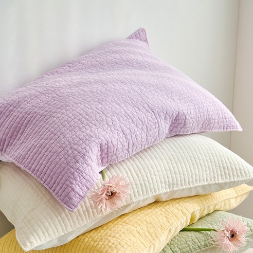 Ppeurielreu Guknaesaengsan Cotton Cans Di Pigeumeonteu Be Pack Keobeo (쁘리엘르 국내생산 코튼캔디 피그먼트 베개 커버)