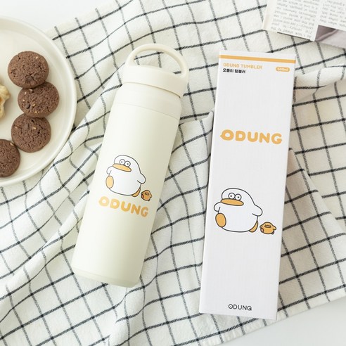 잇츠유어프라임타임 오둥이 스텐 텀블러, 오둥이와 삐둥이, 1개, 500ml