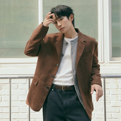 마인드브릿지 남성용 꾸뛰르 스웨이드 오버핏 자켓 MZJK6171