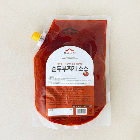 고추명가 순두부찌개 소스, 2kg, 1개