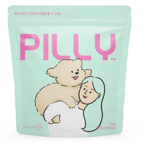 메이드인랩 강아지 영양제, 100g, 피부/피모, 1개