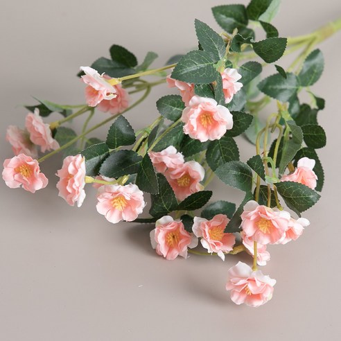 플라워트리 조화 식물 찔레장미 꽃다발 39cm, 1개, 핑크