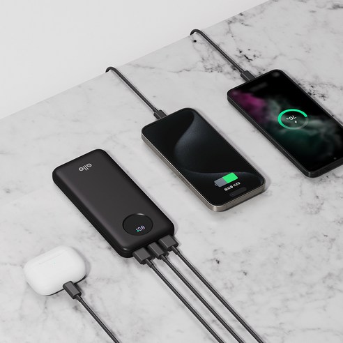 알로코리아 고속충전 보조배터리 C타입 10000mah 후기 분석 - 패키지 구성품