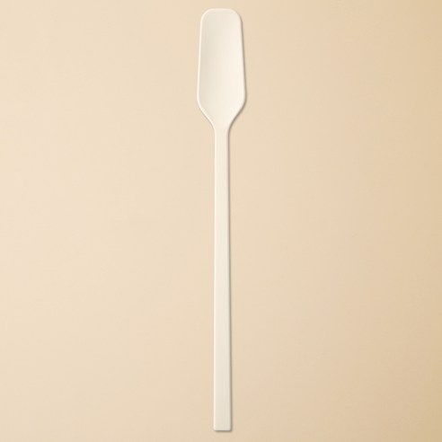 이지실리 스퀘어 실리콘 다용도 티 버터 잼스푼, 화이트, 1개