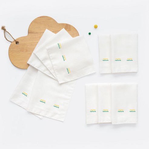 아기 피부를 위한 가장 부드러운 선택 맘스네이처 대나무 가제 손수건