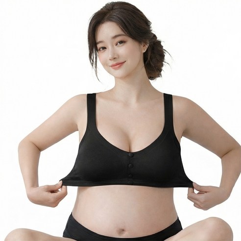 메오 노와이어 똑딱 일체형 수유 브라