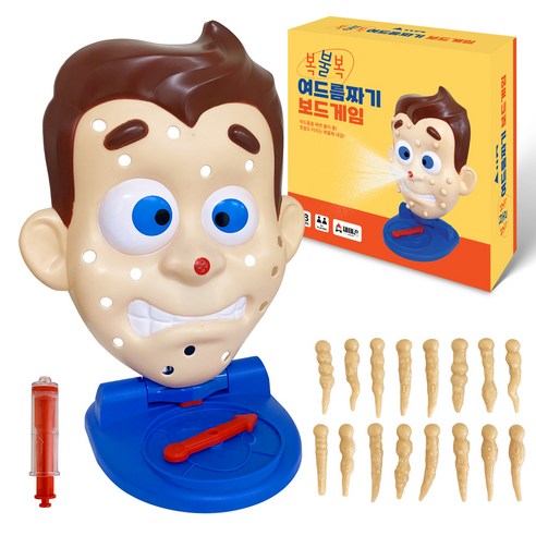재미존 복불복 여드름짜기 보드게임, 혼합색상, 1개