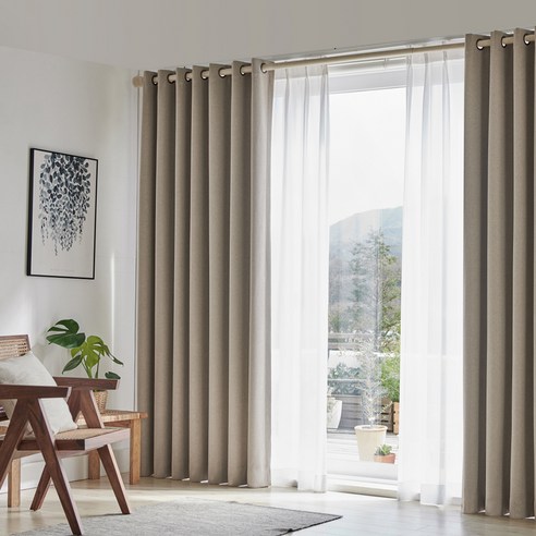 누보데코 백프로 완전 암막커튼 아일렛