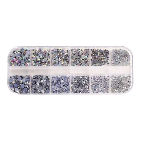 반짝이는 손끝, 일상의 소소한 행복을 더하다 원형크리스탈네일파츠