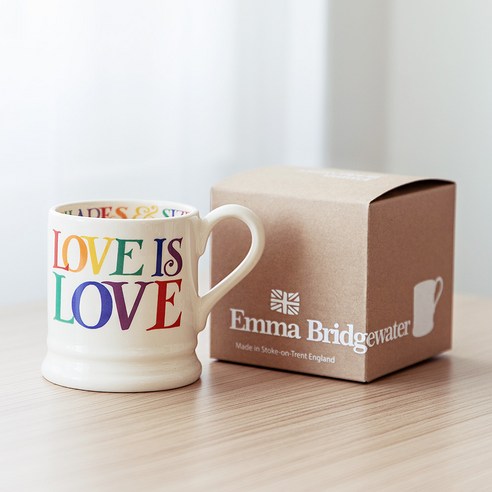 엠마브릿지워터 토스트앤마멀레이드 레인보우 토스트 Love is Love 머그컵 300ml, 혼합색상, 1개